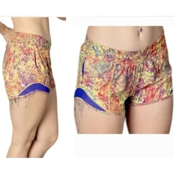 LULULEMON Seawheeze 2019 Hotty Hot Short 2.5" Multi Color - Size 6 - Picture 1 of 13